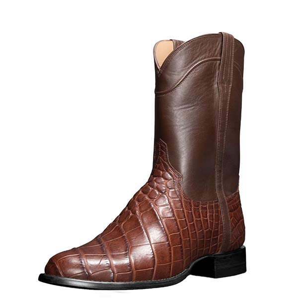 MEN'S VINTAGE CROCODILE WESTERN COWBOY BOOTS