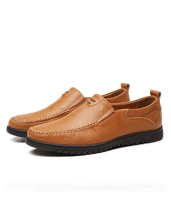 MEN'S SLIP-ON CASUAL LEATHER SHOES 08026252