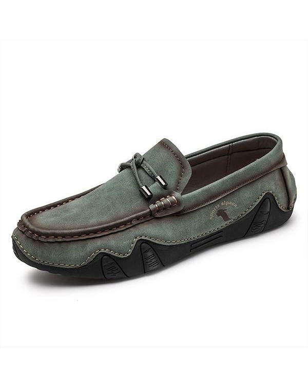 MEN'S CASUAL HAND SEWN LEATHER SHOES 11426926