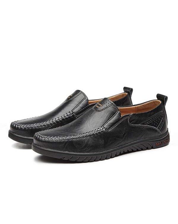 MEN'S SLIP-ON CASUAL LEATHER SHOES 08026252