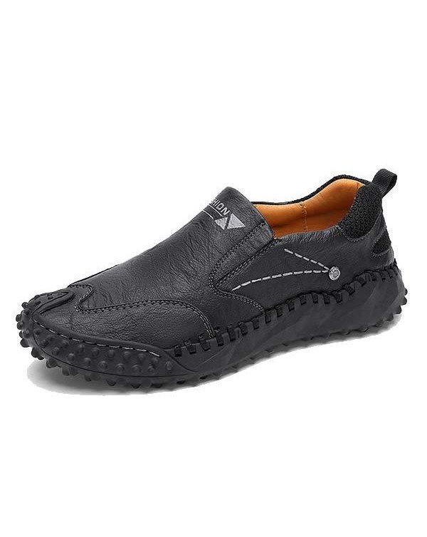 MEN'S RETRO SLIP-ON LEATHER SHOES 72615625