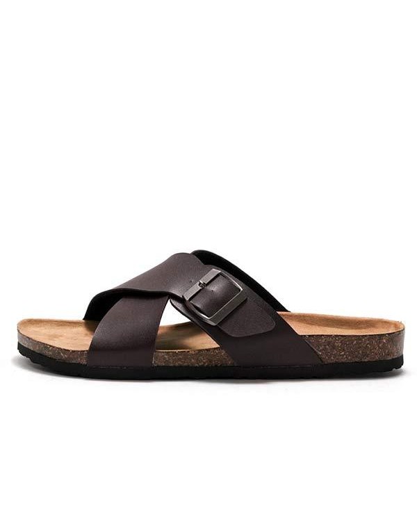 MEN'S CROSS STRAP SLIPPERS 99577710