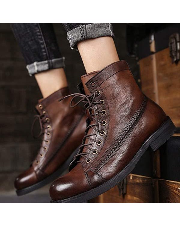 MEN'S VINTAGE ANKLE BOOTS 95646082W