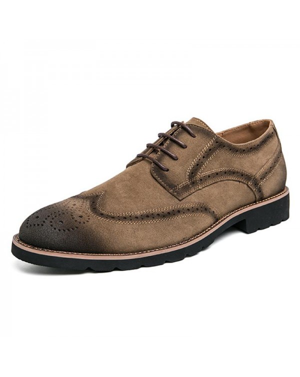 MEN'S ROUND TOE LACE UP OXFORD SHOES 39194961Z